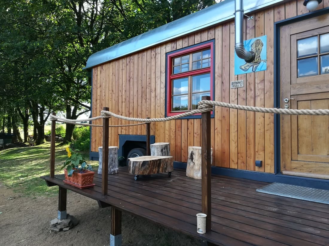 Terrasse Terasse Zirkuswagen
